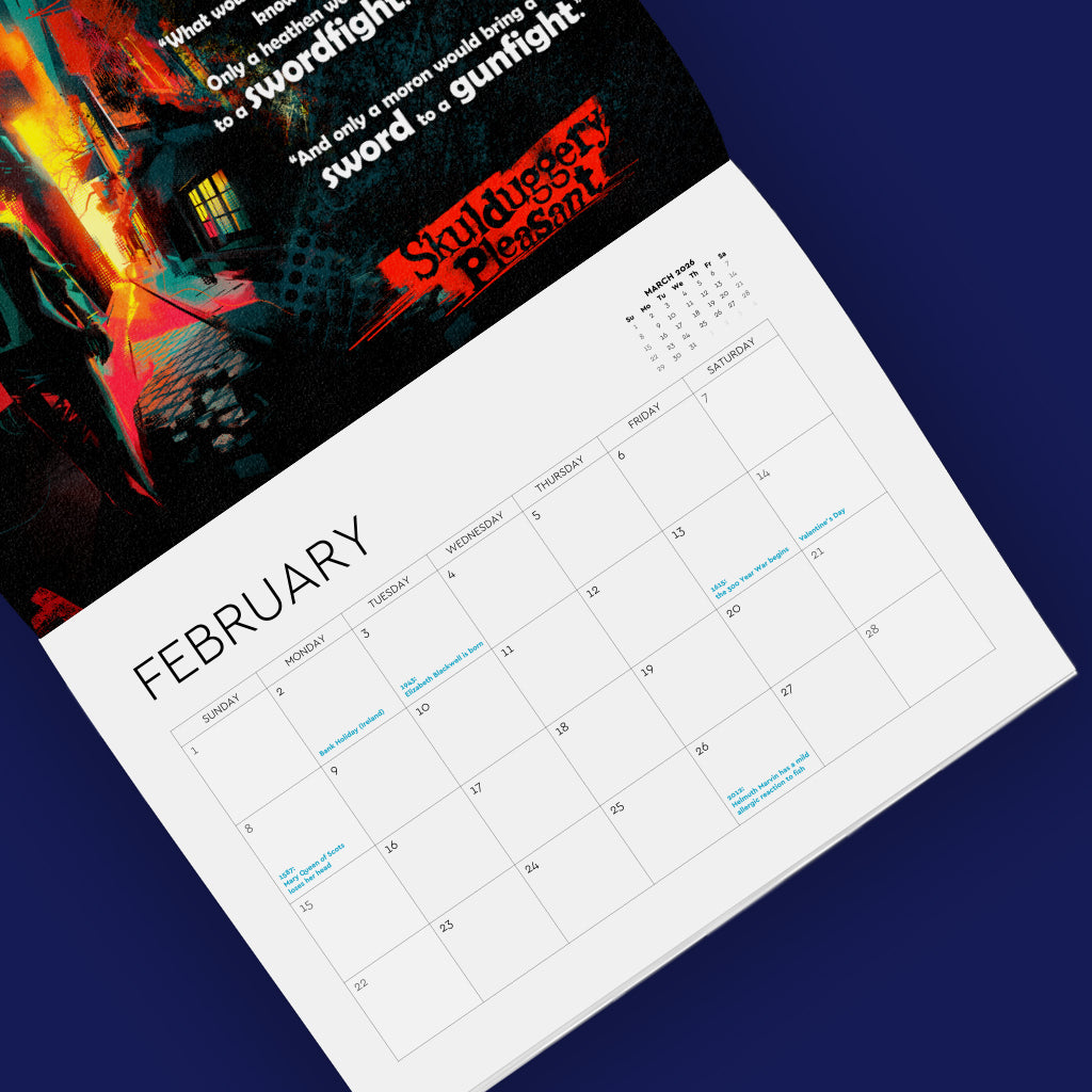 Skulduggery 2026 Calendar